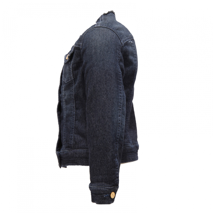 Giubbotto jeans felpato discount