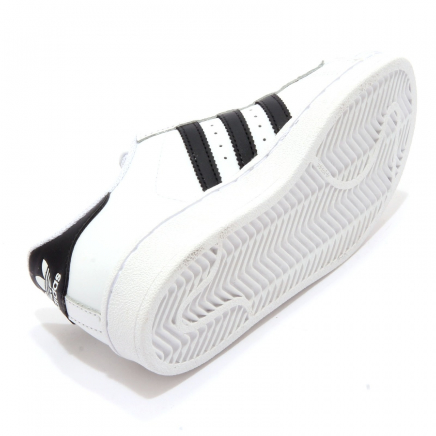 1881AL sneaker bimba girl boy ADIDAS SUPERSTAR kids shoes white black