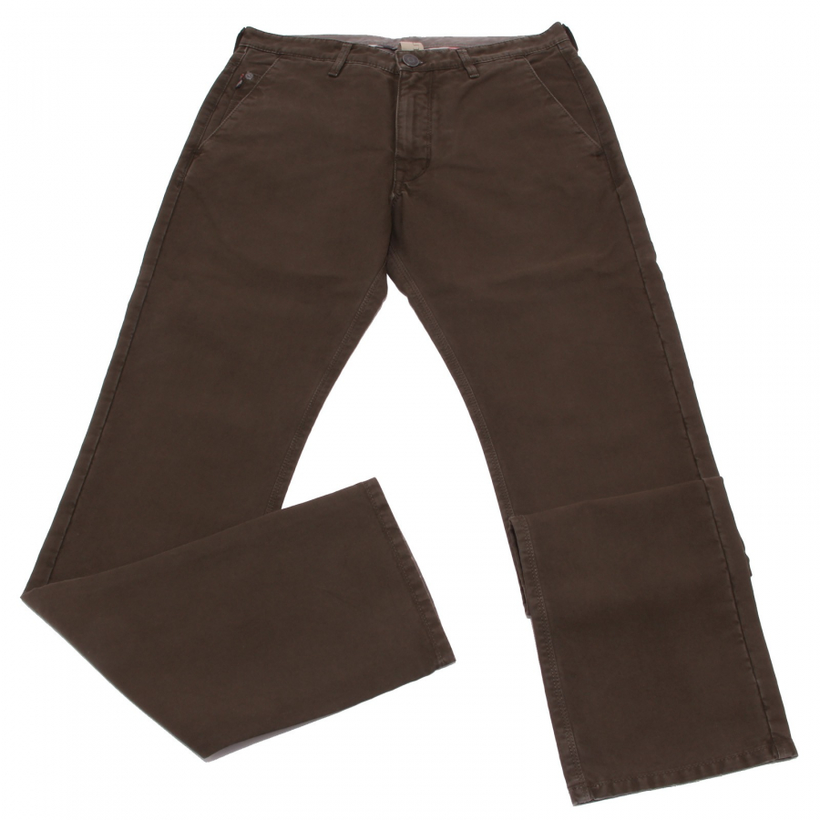 2064W pantaloni uomo BURBERRY BRIT brown cotton trouser men
