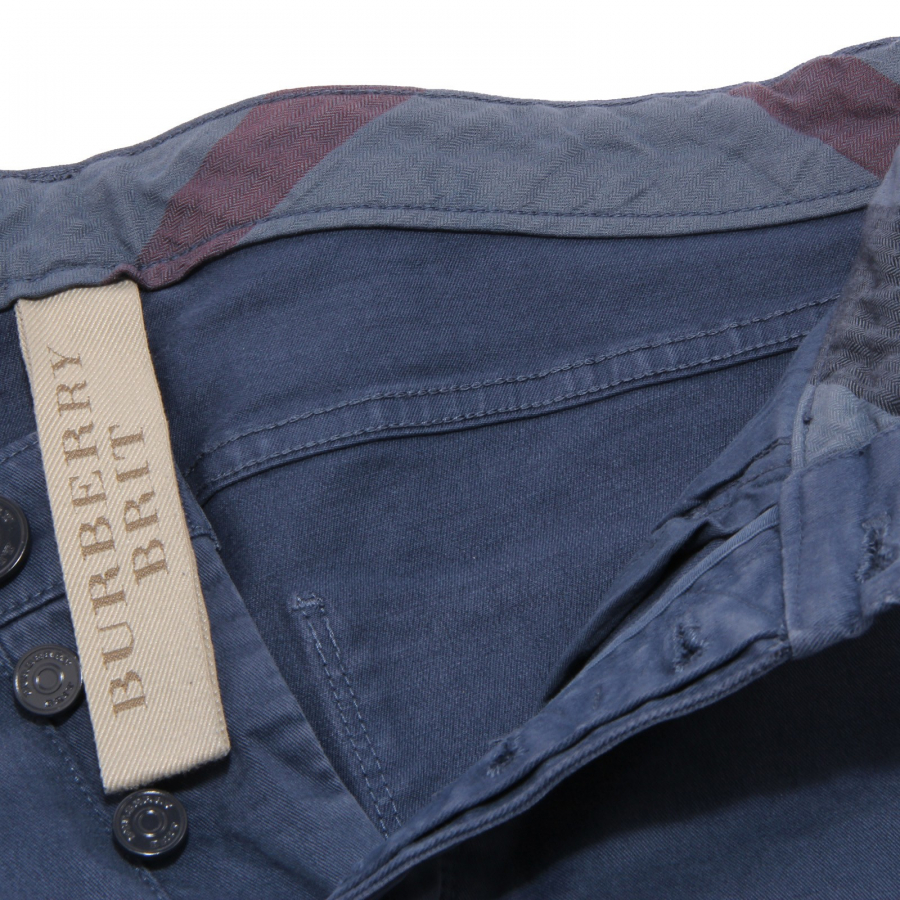 2160W jeans uomo BURBERRY BRIT pantalone blue cotton trouser men