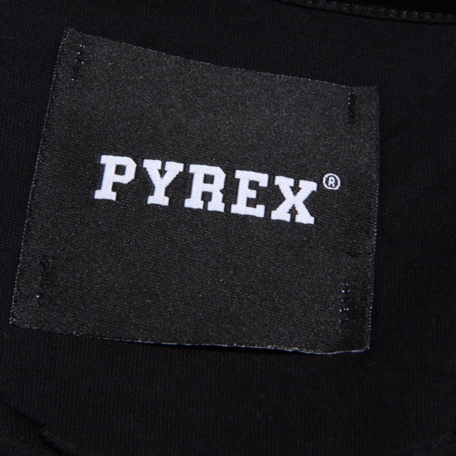 maglia uomo PYREX black white print cotton t shirt man