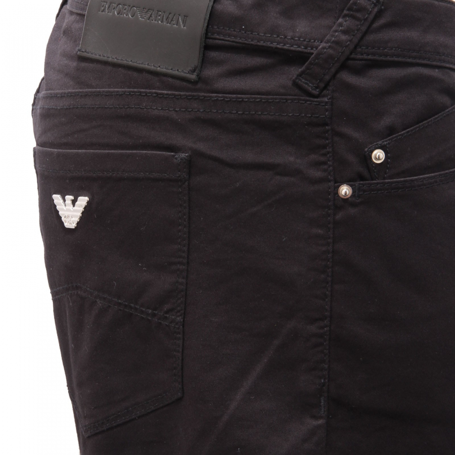 2312AF jeans pantalone donna EMPORIO ARMANI J28 black trouser women