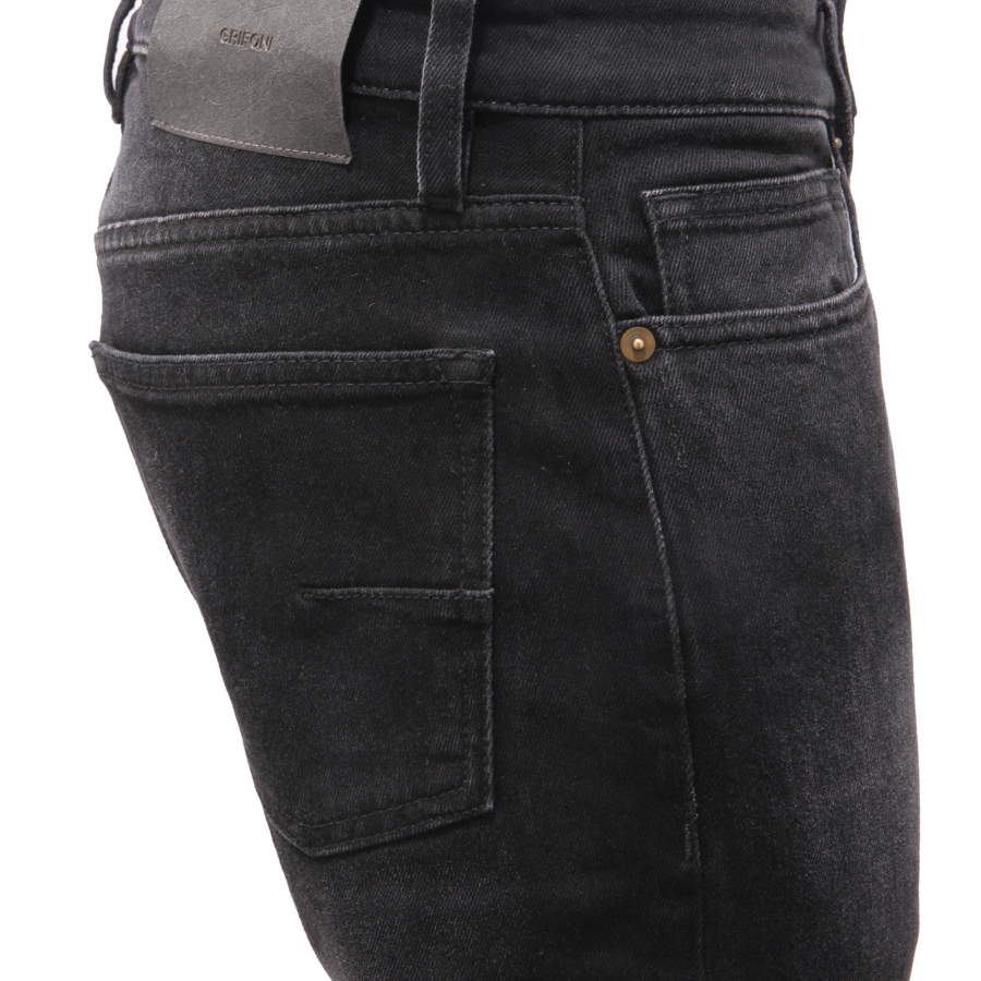 2539AM jeans uomo GRIFONI JUDE man denim trousers black