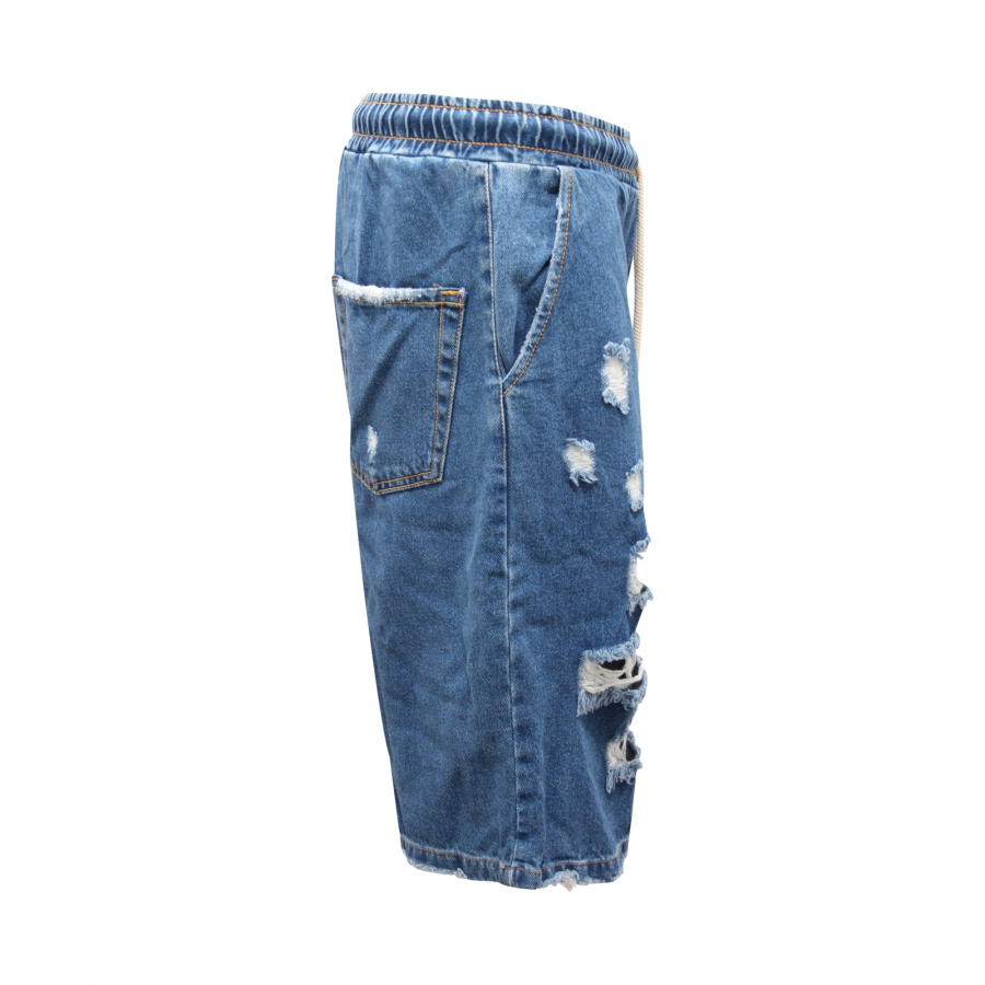2813AQ bermuda uomo JUSTWEST man distressed denim shorts