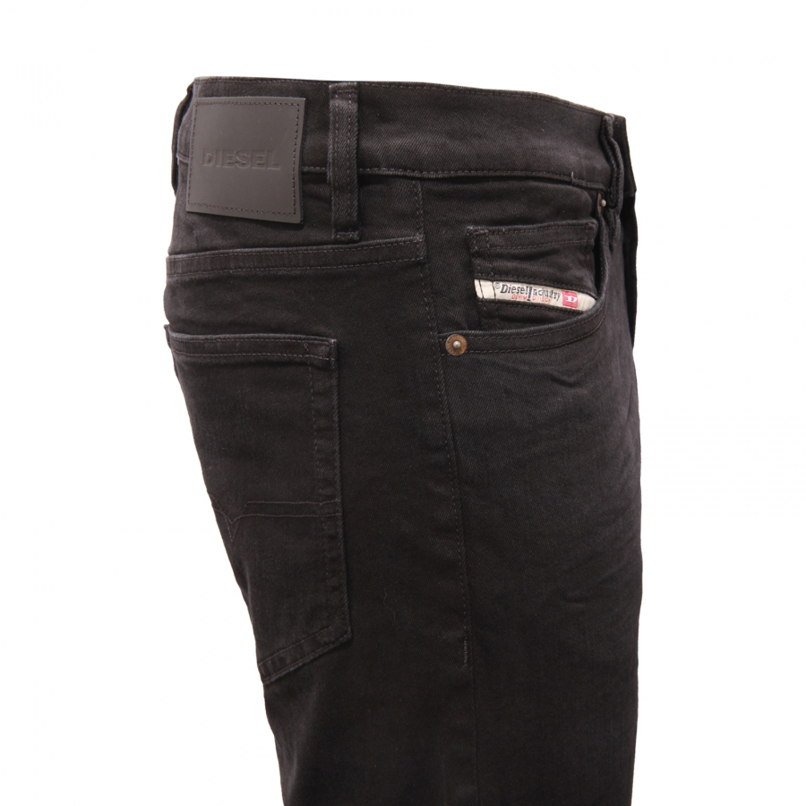 2885AR jeans uomo DIESEL D LUSTER man SLIM denim trousers black