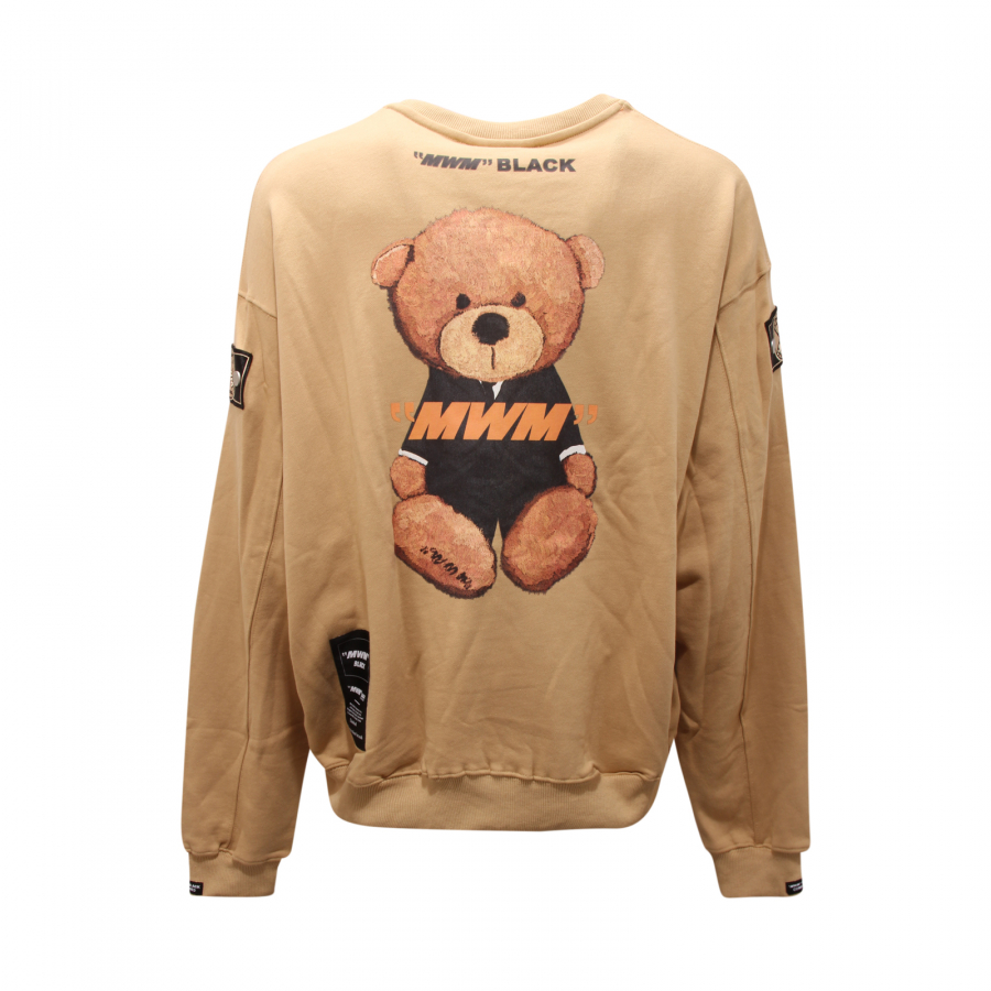 3000AU felpa uomo MWM MOD WAVE MOVEMENT man oversize sweatshirt