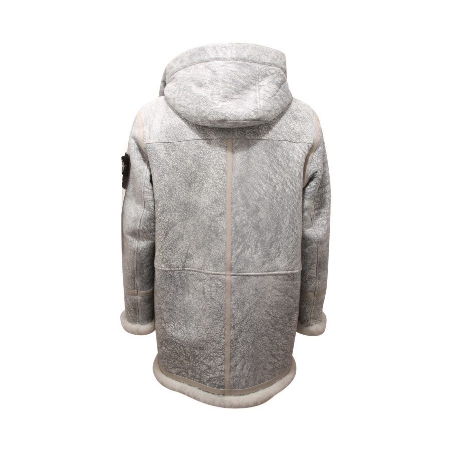 Stone island giubbotto in pelle outlet