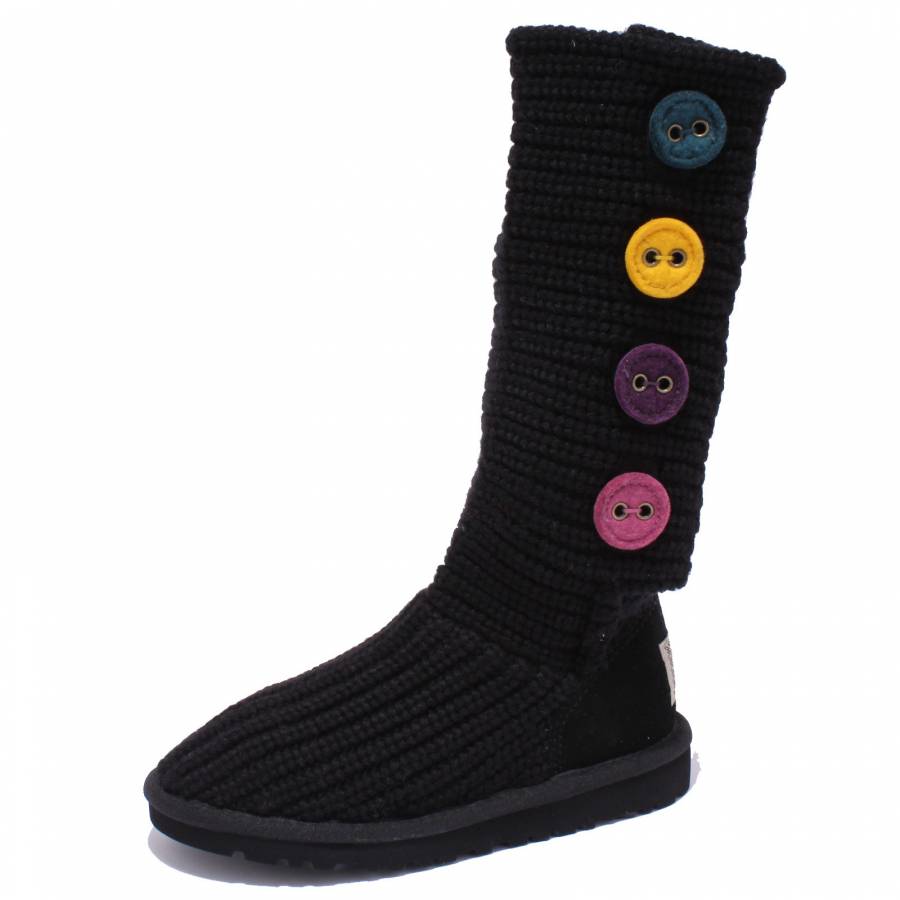 3318Y NO BOX stivale bimba girl UGG scarpe wool shoe boot black