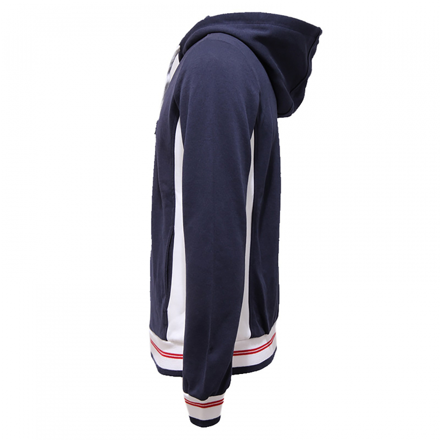 felpa uomo FILA TENNIS blue white red full zip sweatshirt man