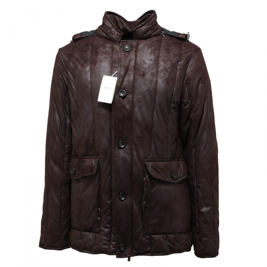 3384M giubbotto uomo marrone ARMANI COLLEZIONI giacche jackets coats men