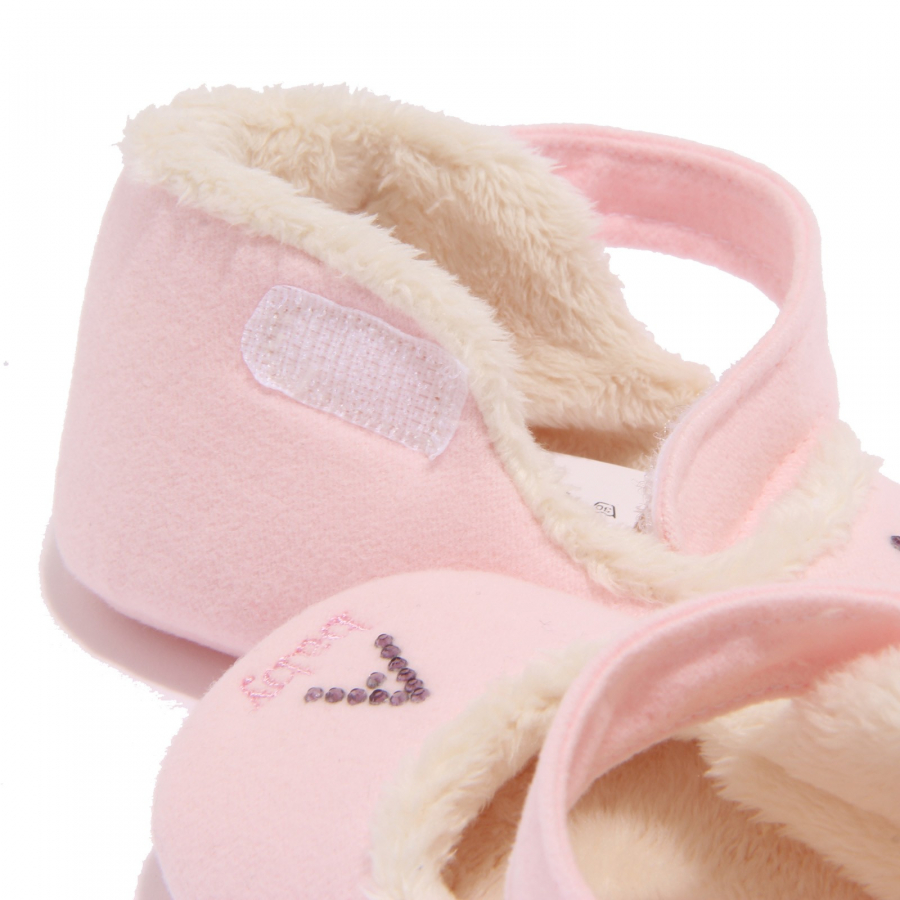 3710T scarpa bimba culla GIRL ARMANI BABY INSIDE ECO FUR shoe pink