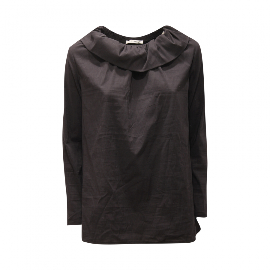 3784AR blusa donna LE STREGHE woman shirt black