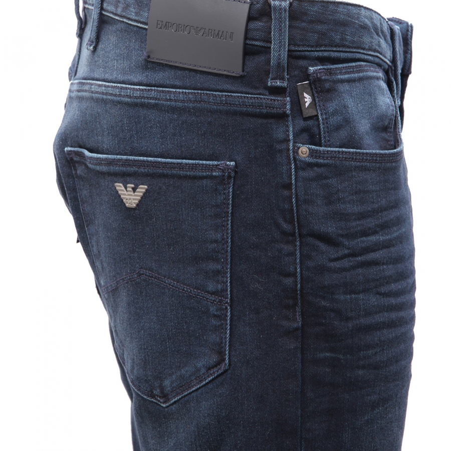 3925AG jeans uomo EMPORIO ARMANI dark blue denim trouser man