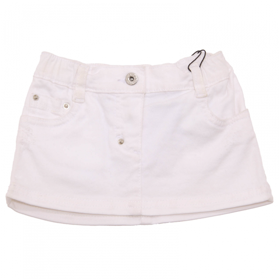 Veronica Mini Denim Skirt - White | Summer outfits, Cool summer outfits, White  skirts