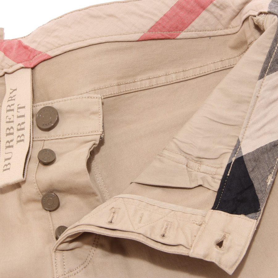 4043W pantaloni uomo BURBERRY BRIT beige cotton trouser men