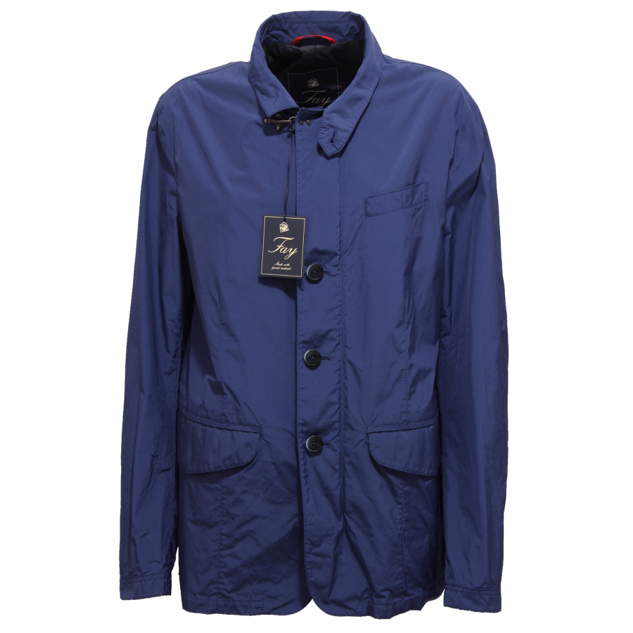 4158R giubbotto uomo FAY giubbino blu trench jacket man