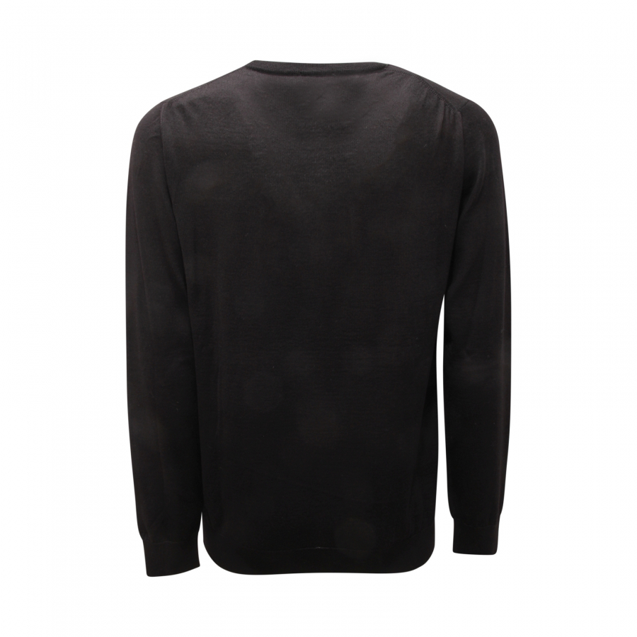 4460AT maglione uomo MAURO GRIFONI man wool sweater black