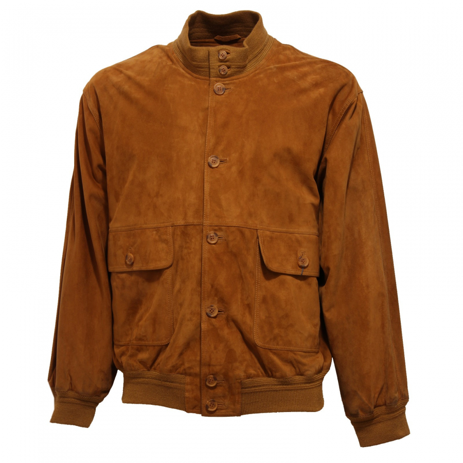 giubbotto uomo GELLI light brown vintage jacket man