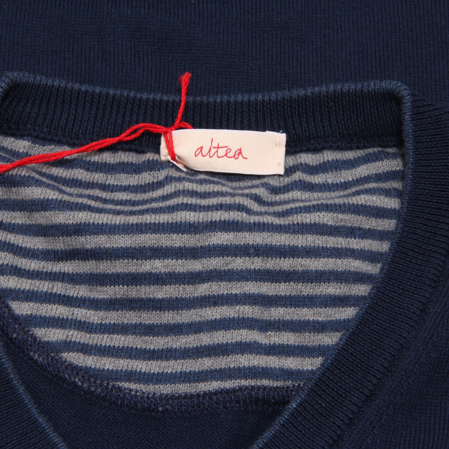 4966O maglione gilet ALTEA blu scuro maglioni uomo sweater men