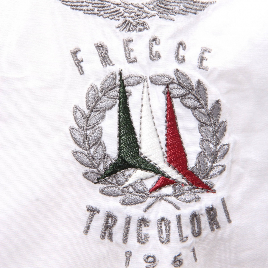 4998AH camicia uomo AERONAUTICA MILITARE off white cotton shirt men
