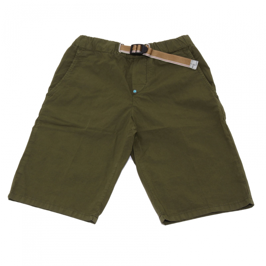 5167AB bermuda bimbo BOY WHITE SAND GREEN garment dyed shorts kid 