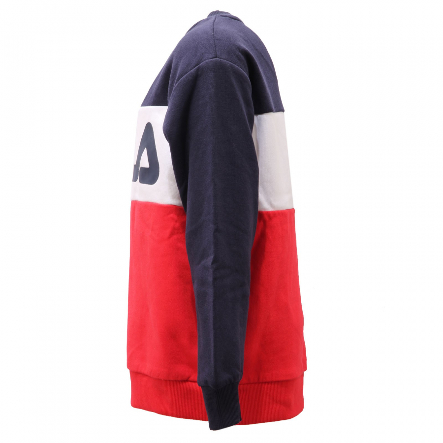 5297AE felpa bimbo boy FILA white red blue cotton sweater kid
