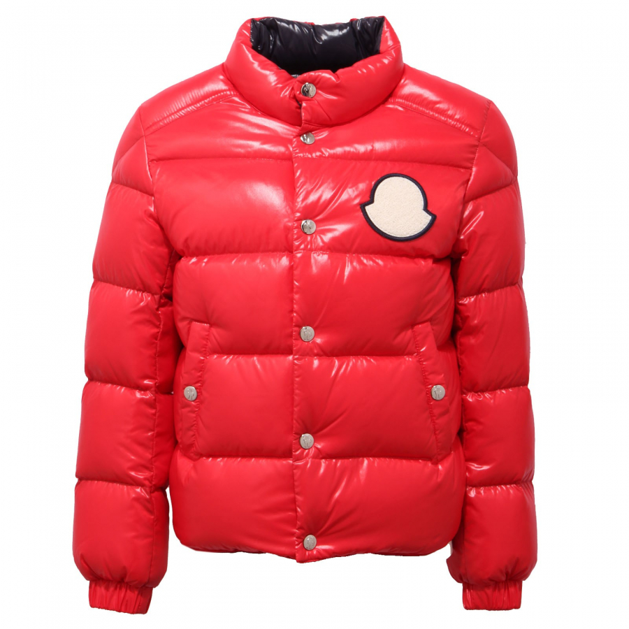 piumino bimbo boy MONCLER PIRIAC red down padded jacket