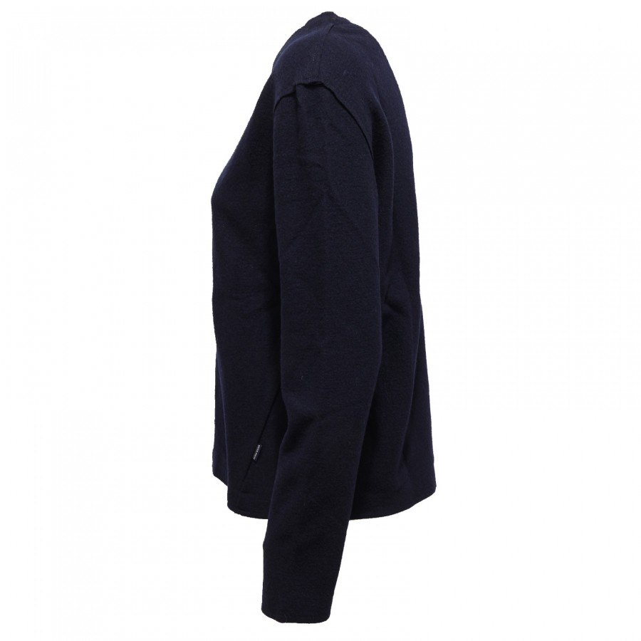 5474J felpa donna WOOLRICH EFFETTO FELTRO felted fleece sweatshirt woman