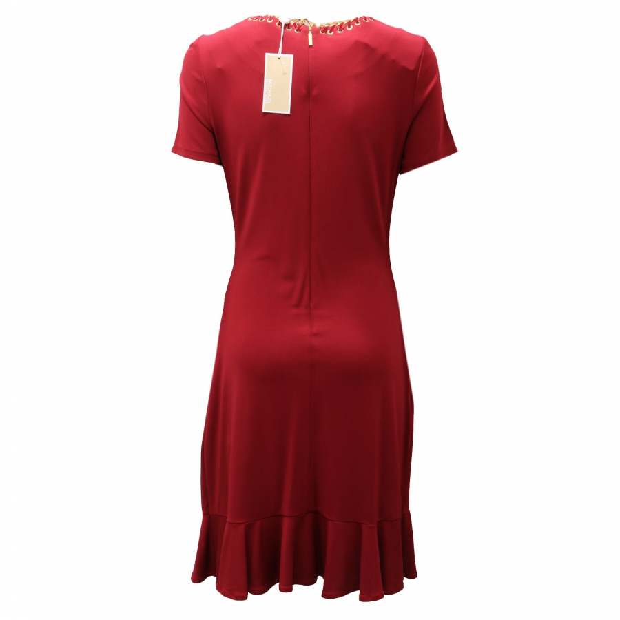 Michael kors burgundy dress sale