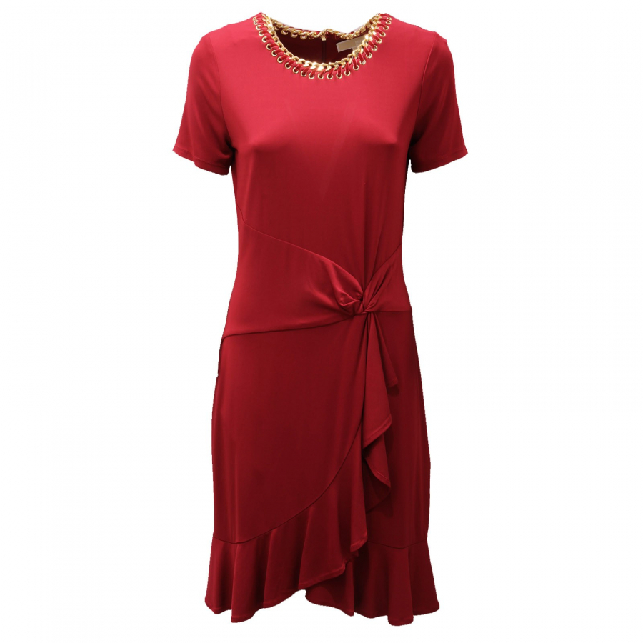 Michael kors burgundy 2025 dress
