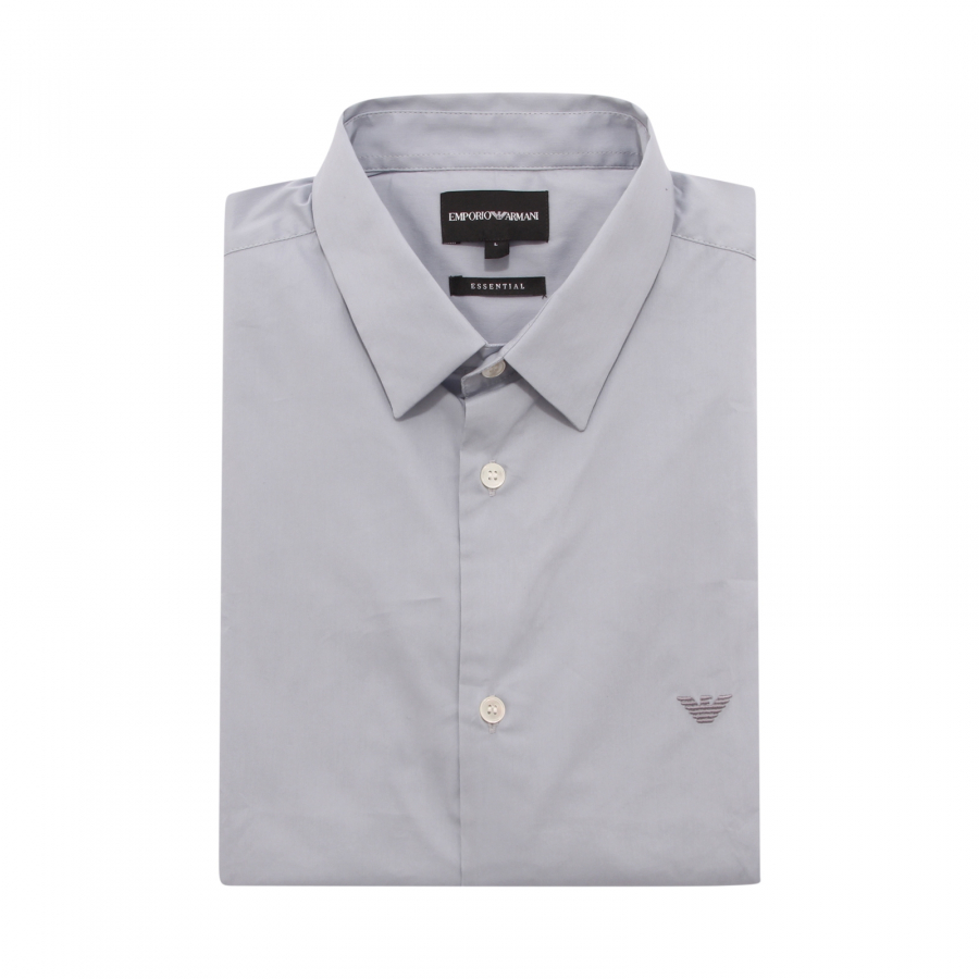 5510AQ camicia uomo EMPORIO ARMANI ESSENTIAL man shirt light blue