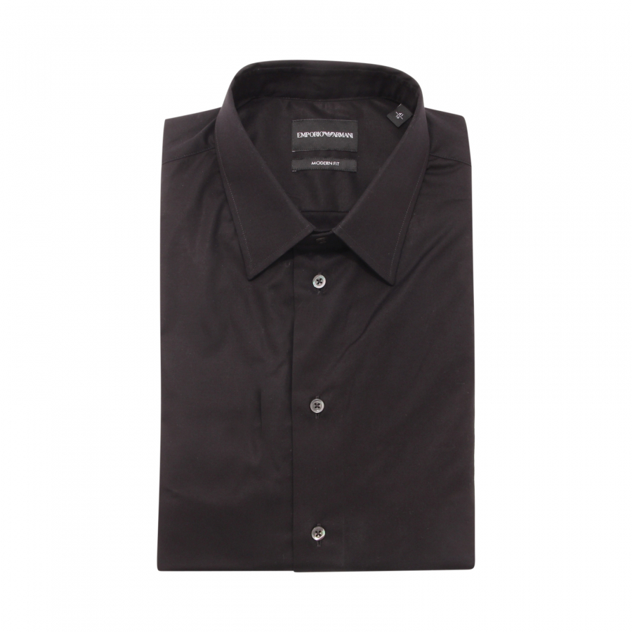 5521AQ camicia uomo EMPORIO ARMANI MODERN FIT man shirt black