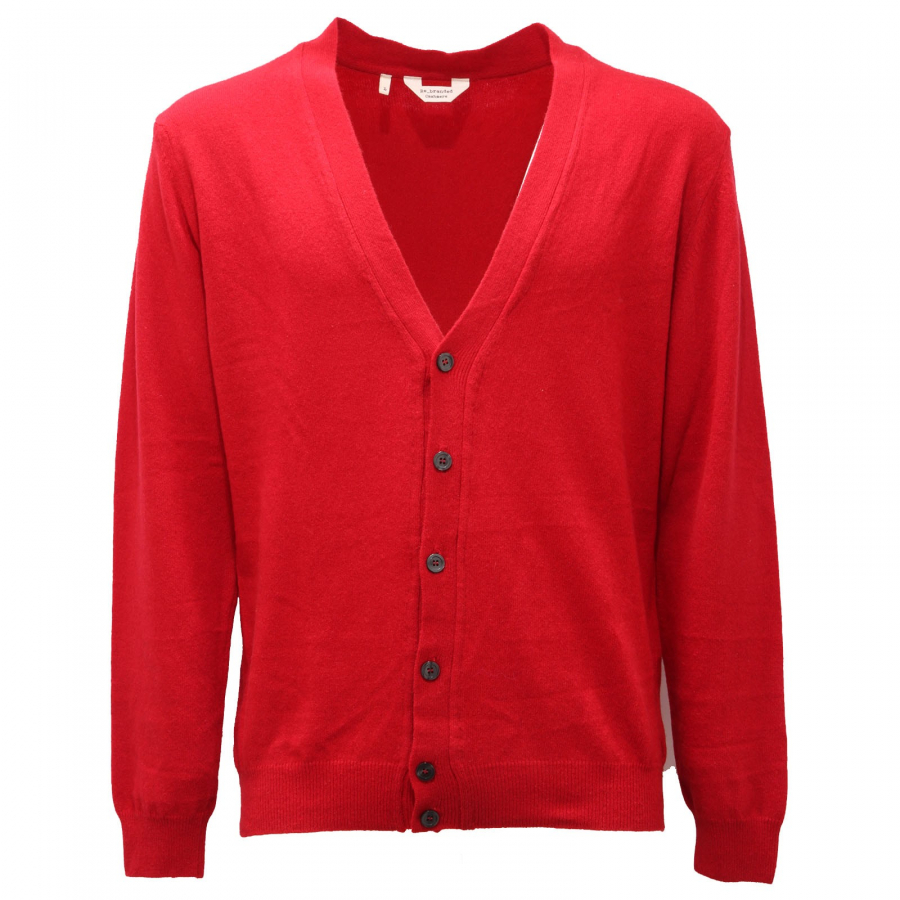 Cardigan 2025 rosso uomo