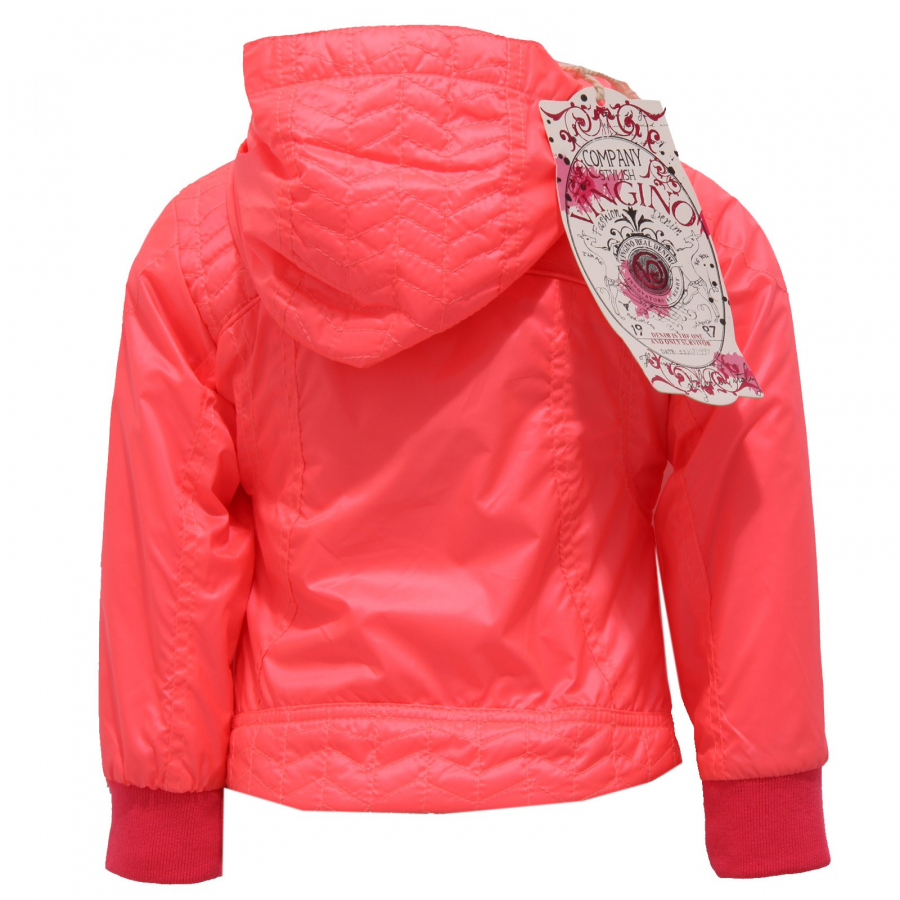 Details about   5734J  antivento bimba GIRL VINGINO pink fluo wind breaker jacket 