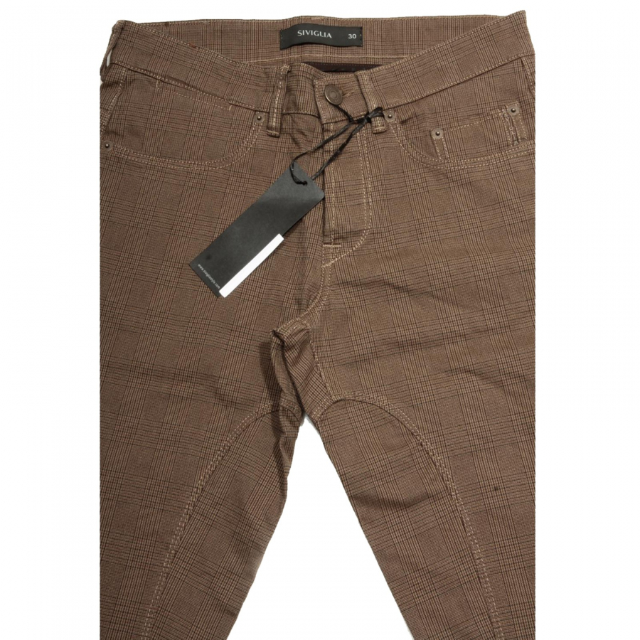 59381 pantaloni SIVIGLIA PRINCIPE DI GALLES jeans uomo trousers men