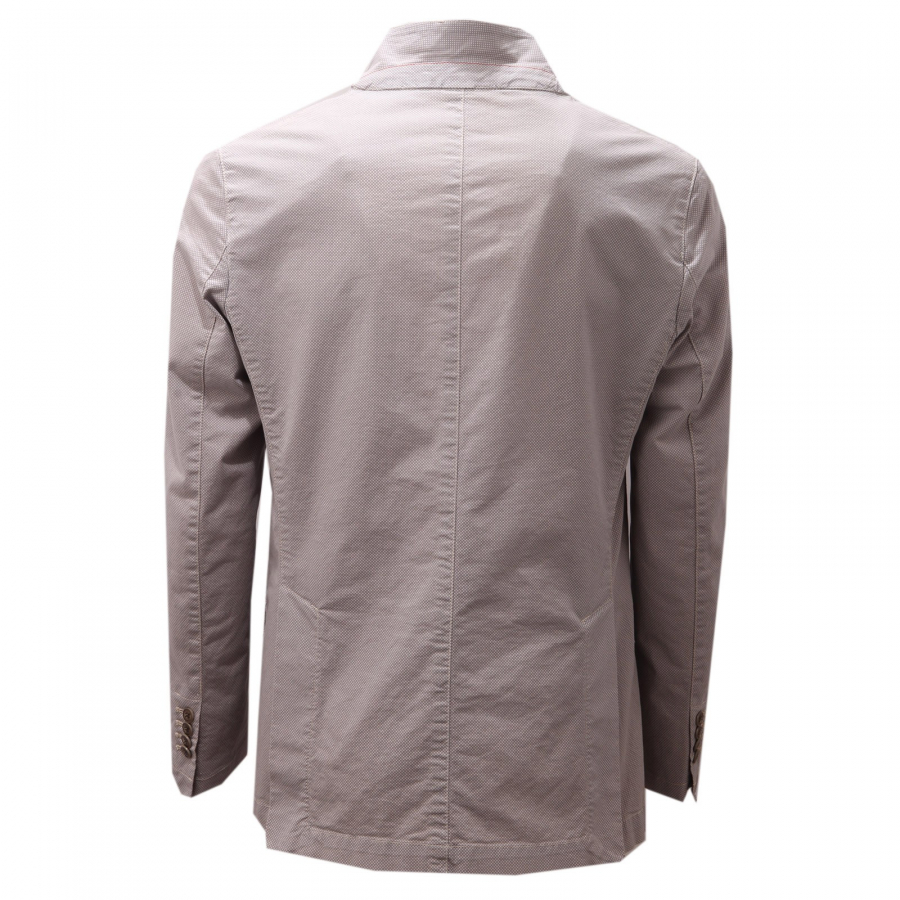 6394AD giacca uomo LIU JO beige micropattern cotton jacket man