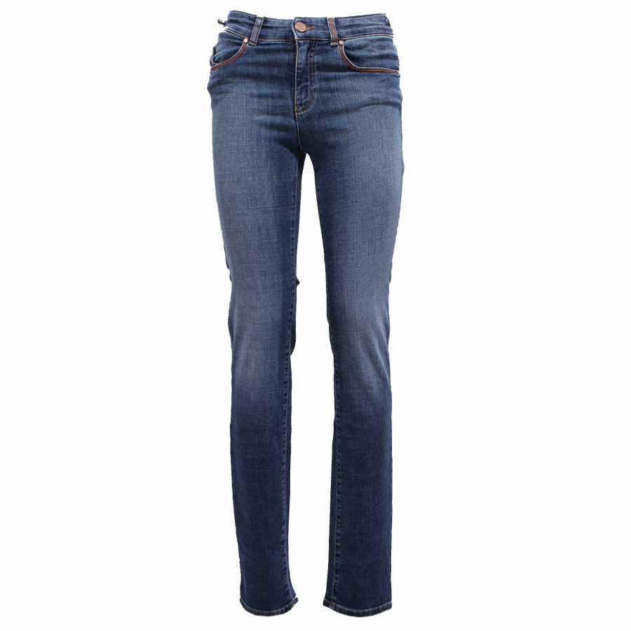 6662Y jeans donna blue denim ARMANI JEANS J18 trouser woman