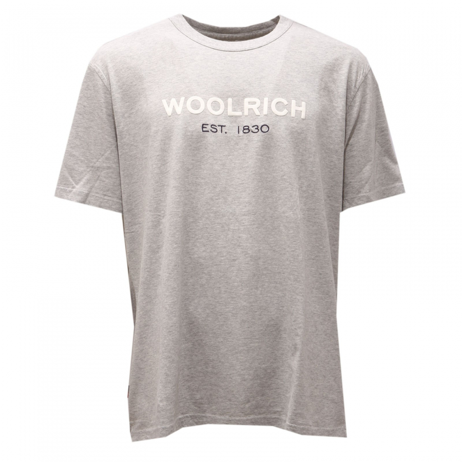 6668AF maglia uomo WOOLRICH grey melange cotton t shirt men