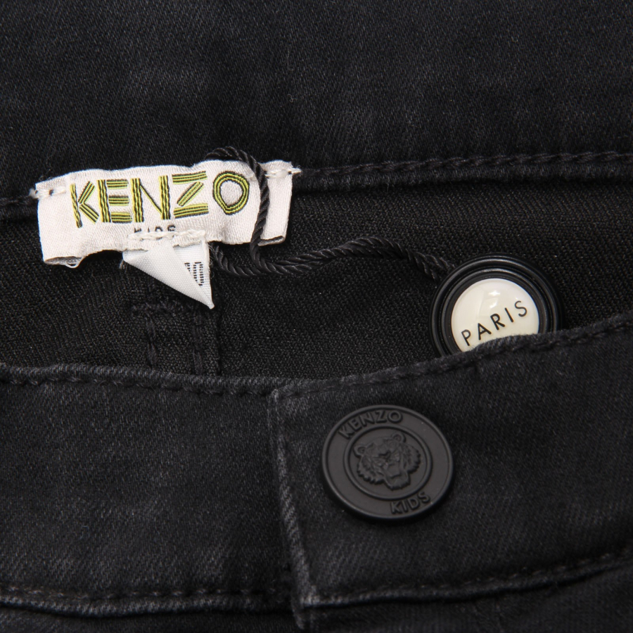 6754AC jeans bimbo boy KENZO black denim trouser kid