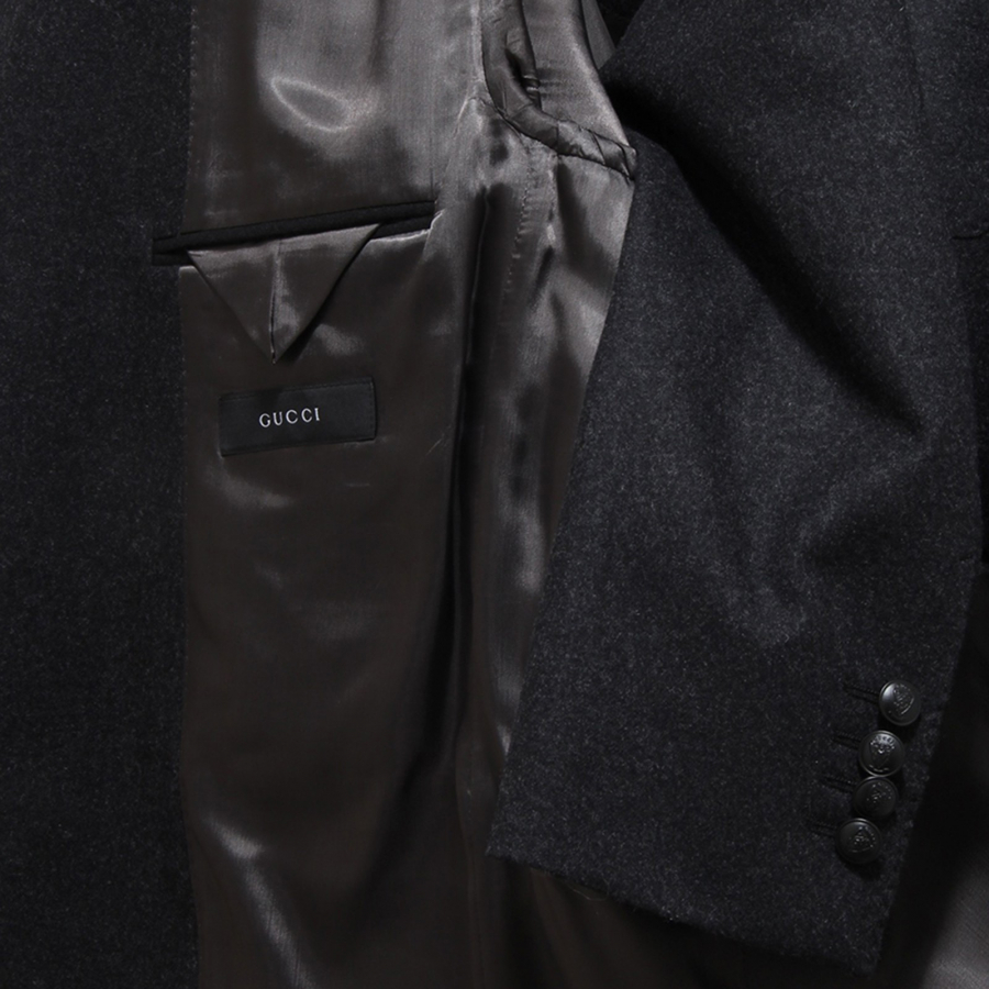 6830L giacca uomo grigia GUCCI lana giacche jackets coats men