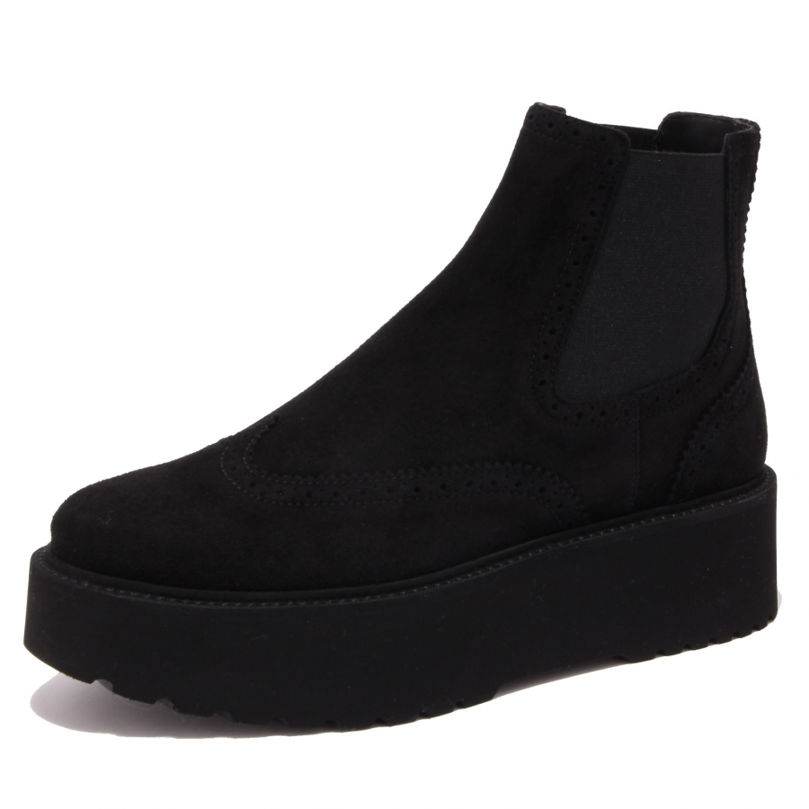 7120K beatles donna black HOGAN H355 scarpe suede boot woman
