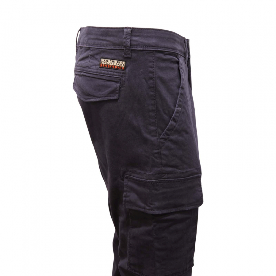 7433AQ pantalone cargo uomo NAPAPIJRI MOTO man trousers blue