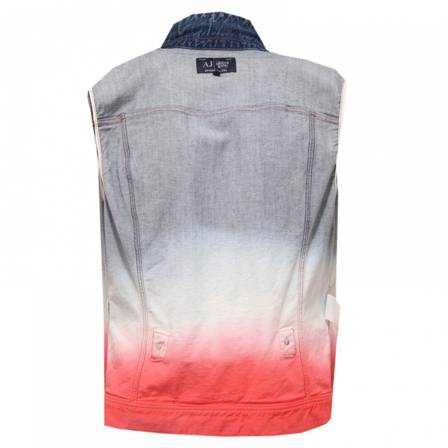 Giacca jeans deals senza maniche uomo
