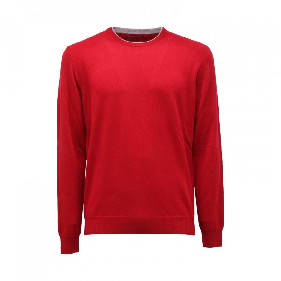 7539AS maglione uomo FERRANTE ROYAL RED man wool sweater