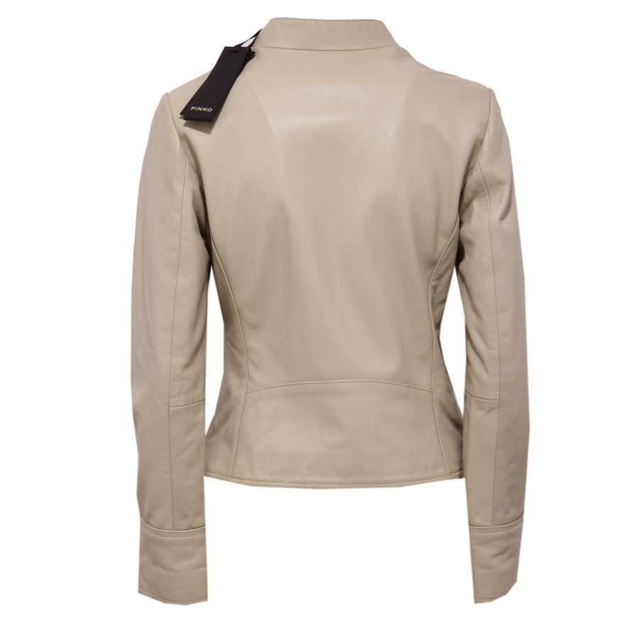 Pinko giacca pelle outlet discount