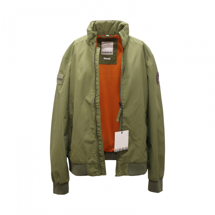7753AU GIUBBOTTO LEGGERO UOMO NAPAPIJRI MAN JACKET GREEN