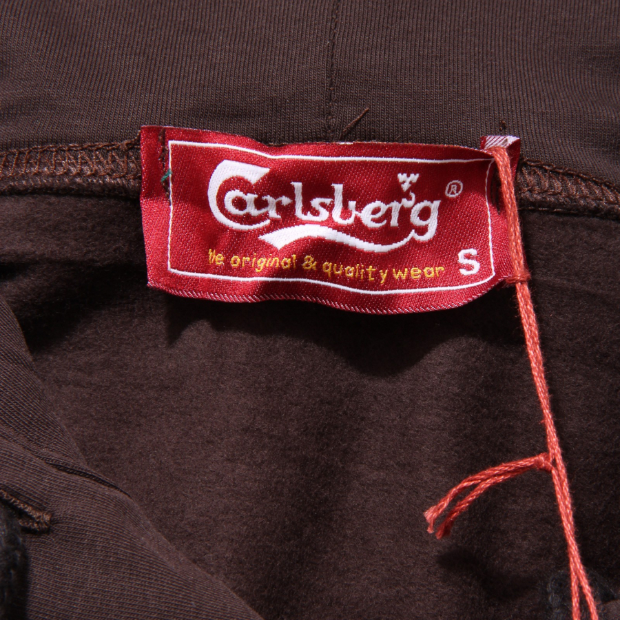 7782K felpa donna CARLSBERG brown cotton sweatshirt woman