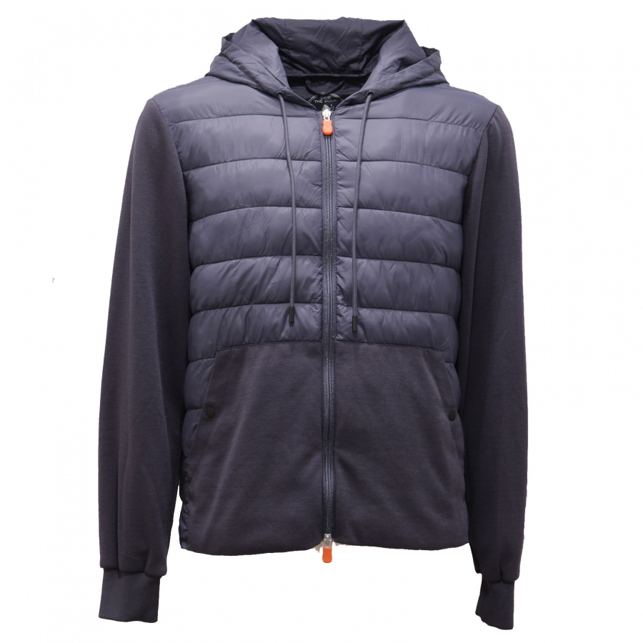7788AG giubbotto felpa uomo SAVE THE DUCK BURN light jacket men