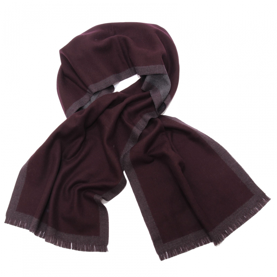 7971AC sciarpa uomo FAY brown grey wool scarf man