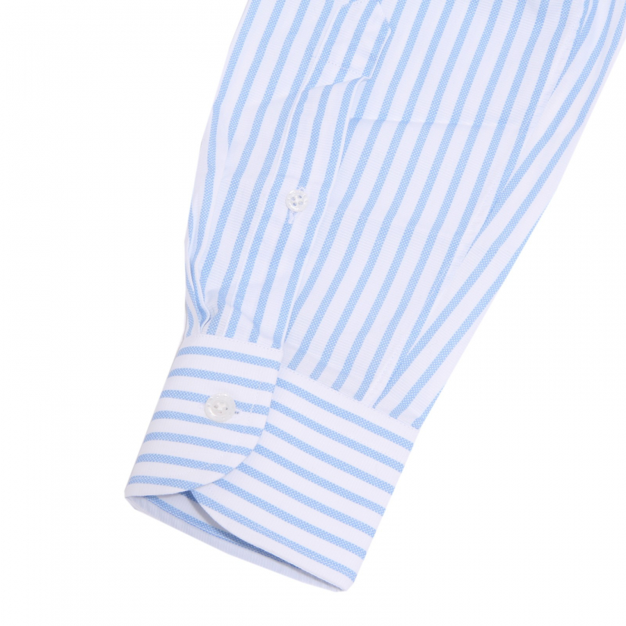 8165AA camicia uomo SONRISA LUXURY light blue/white stripes shirt cotton man